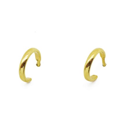 Unisex χρυσά σκουλαρίκια 14 καρατίων κρικάκια