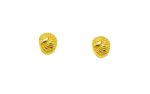 Γυναικεία χειροποίητα χρυσά σκουλαρίκια 14 καρατίων σε σχήμα κοχυλιού