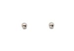 Unisex λευκόχρυσα σκουλαρίκια 14 καρατίων, μπίλιες