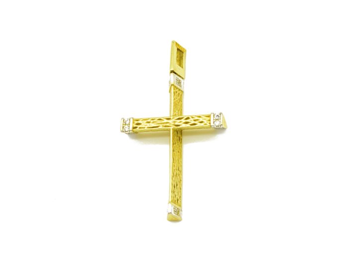 Χρυσός γυναικείος σταυρός, 14 καρατίων