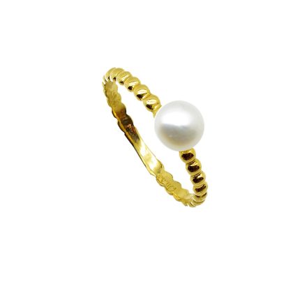 Χρυσό δαχτυλίδι, 9 καρατίων, με μαργαριτάρι