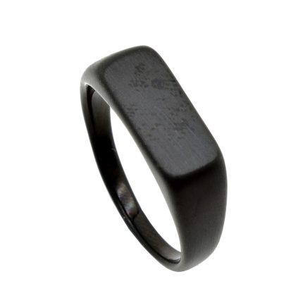 Ανδρικό ατσάλινο δαχτυλίδι σε μαύρο χρώμα