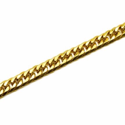 Ατσάλινο γυναικείο βραχιόλι αλυσίδα σε χρυσό χρώμα
