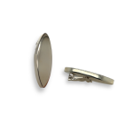 Ασημένια, 925, επιπλατινωμένα σκουλαρίκια με clips