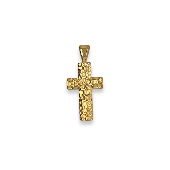 Nina Gold E-shop | Χειροποίητο κόσμημα, Πύργος Ηλείας Ασημένιος, 925, επιχρυσωμένος unisex σταυρός