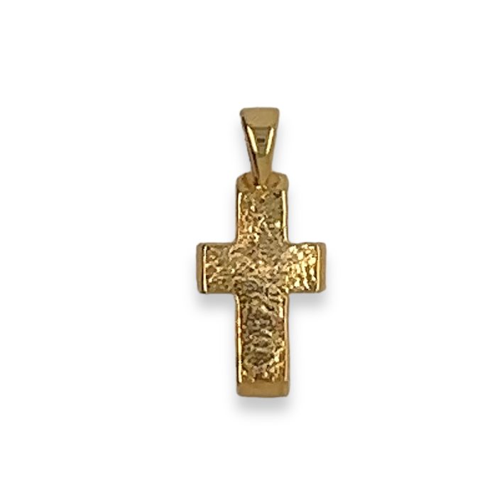 Nina Gold E-shop | Χειροποίητο κόσμημα, Πύργος Ηλείας Ασημένιος, 925, επιχρυσωμένος unisex σταυρός